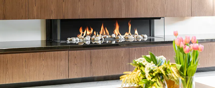 Double-height Fireplace Design Refurbishment in Bayshore Gardens, Florida